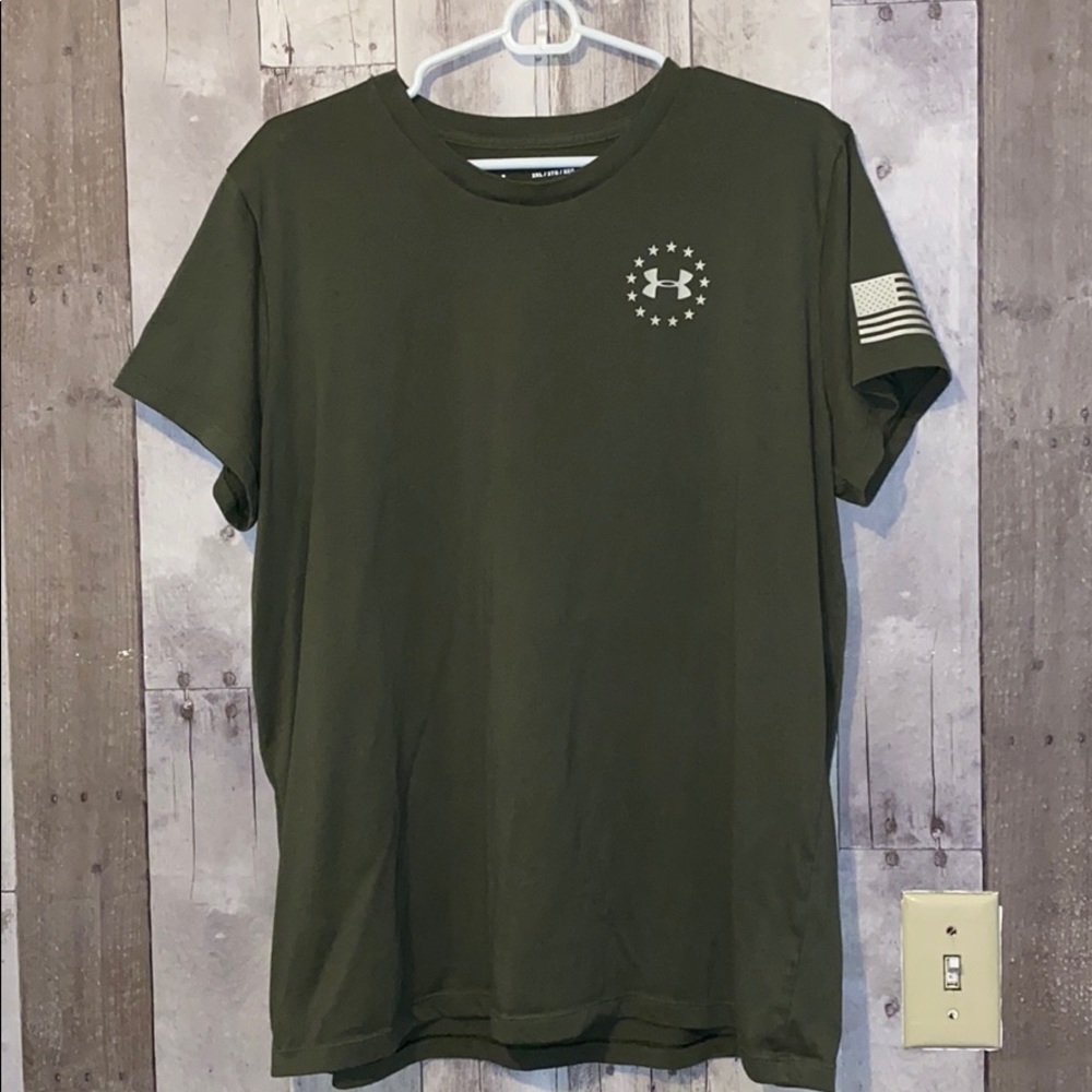 UA ARMY GREEN TOP!